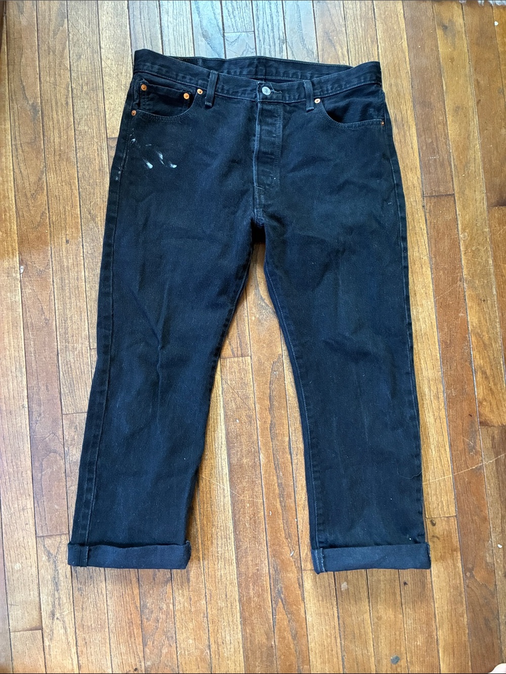 Levi's Black Straight-Leg Jeans 36x30
